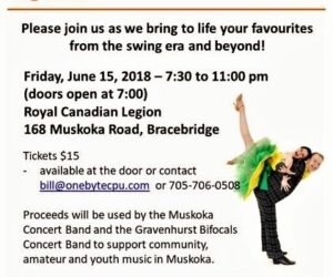 big band dance poster