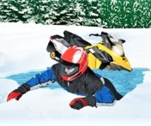 snowmobiler ice