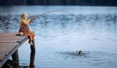 fishing girl