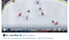 NHL 20 simulation