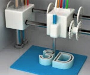 library 3d poster front