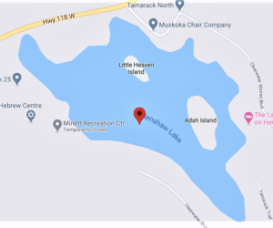 henshaw lake small map