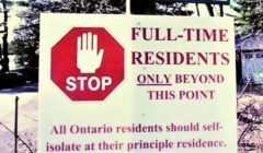 no cottager sign front