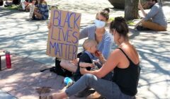 black lives op front