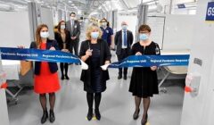 PRU ribbon cutting front