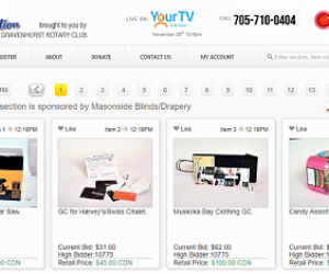 rotary auction bid page front