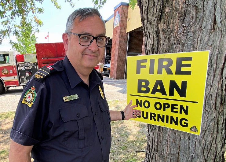 BURN BAN IN PLACE ACROSS MUSKOKA NOW ... FIRE RATING EXTREME.