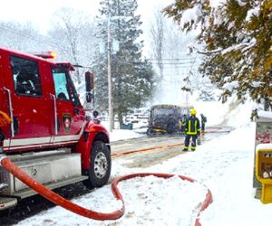 school bus fire hvl hlbfd photo