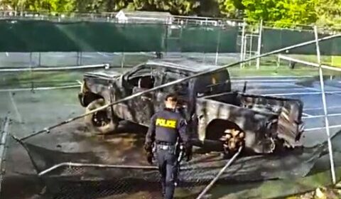 crashed truck MLT opp