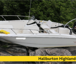 haliburton boat on rocks 3