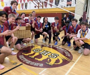 GUTSY GRYPHONS GRAB GBSSA VOLLEYBALL CHAMPHIONSHIP OVER LE CARON, TO ADVANCE TO OFSSA NEXT WEEK AT HOME