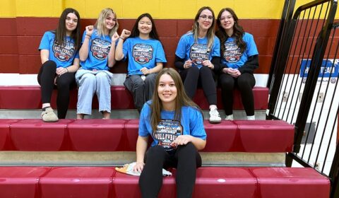 GHS students happy to work the lines.