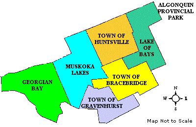 muskoka towns map