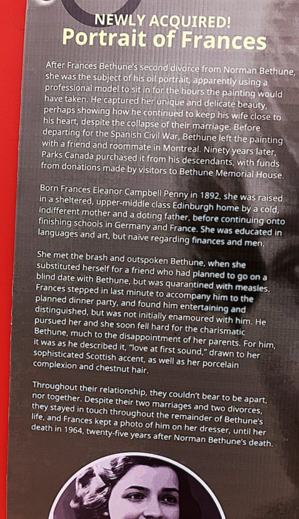 The story of Bethune and his wife is a deeper dive in to his private life and amazing addition to already incredible Canadian heritage story. The story of Bethune and his wife is a deeper dive in to his private life and amazing addition to already incredible Canadian heritage story.