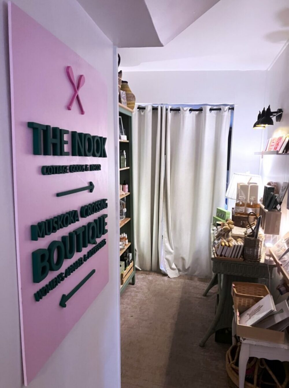 The Nook offers a little peak into more treasures. The Nook offers a little peak into more treasures.